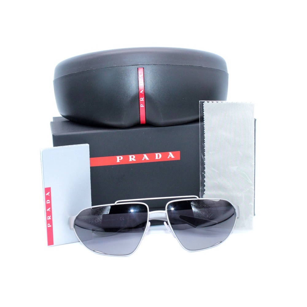 Prada 0PS 56US 4495W1 66.15 130 Grey Metal Rubber